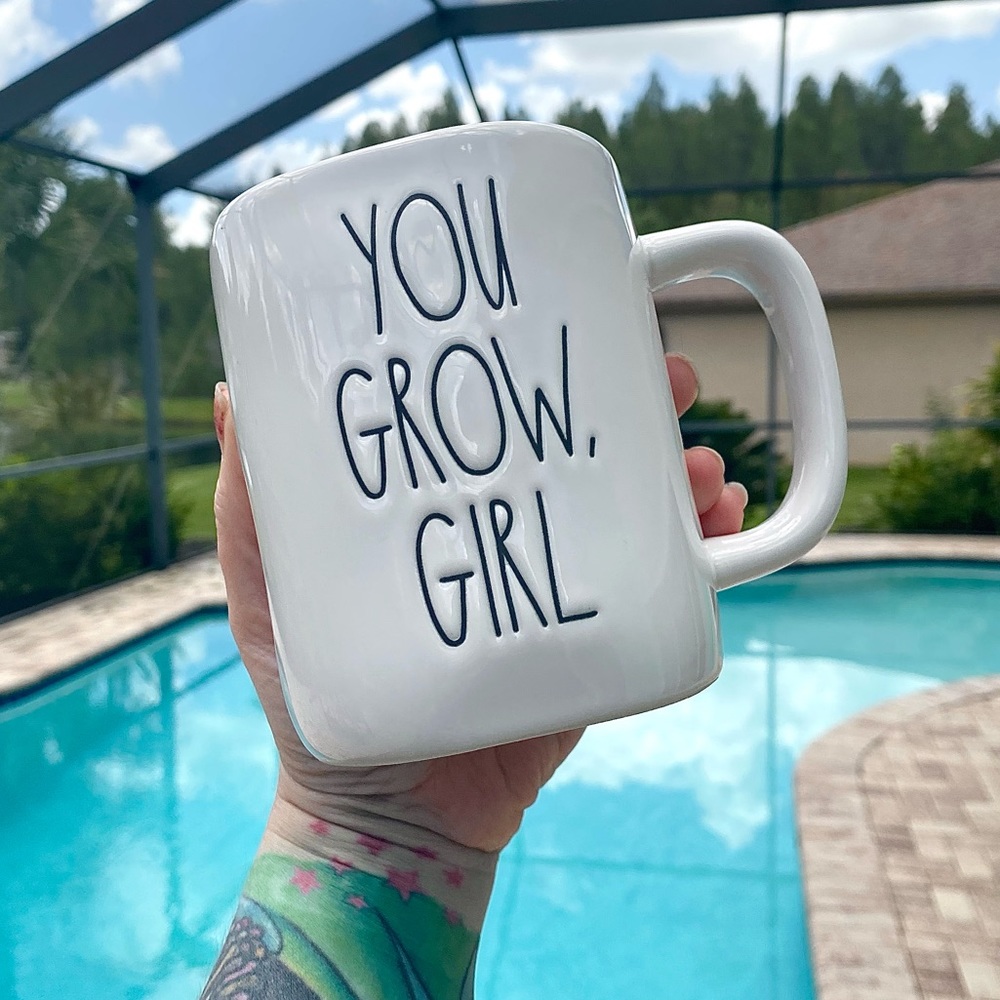 🌵Rae Dunn YOU GROW GIRL Plant Lady Mug